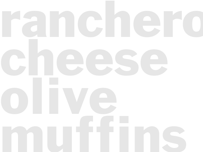 RANCHEROS CHEESE-OLIVE MUFFINS