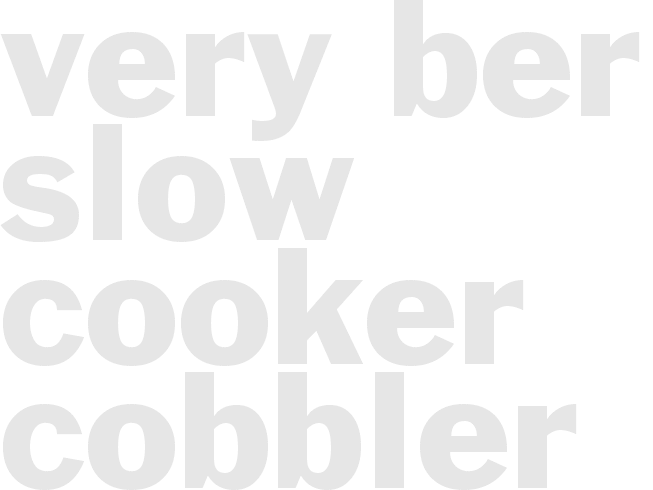Very Berry Slow-Cooker Cobbler