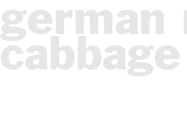 GERMAN RED CABBAGE 