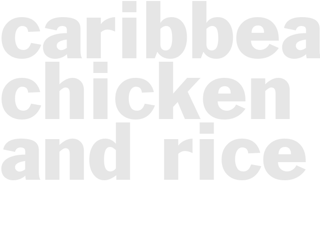 CARIBBEAN CHICKEN AND RICE 