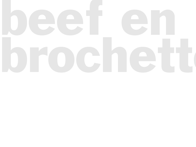 Beef en Brochette