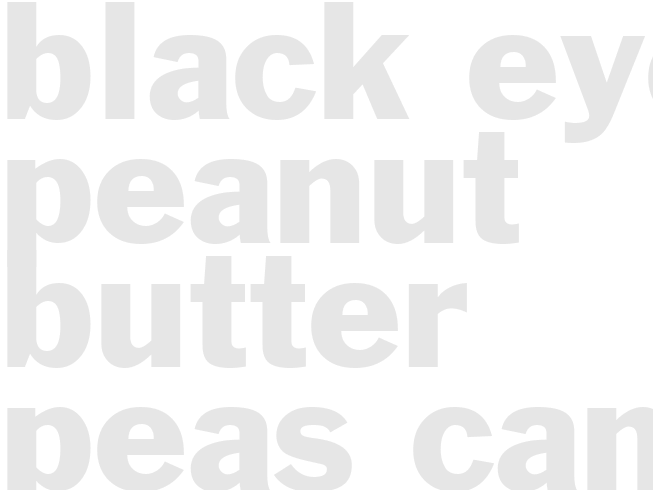 BLACK-EYED PEANUT BUTTER PEAS CANDY
