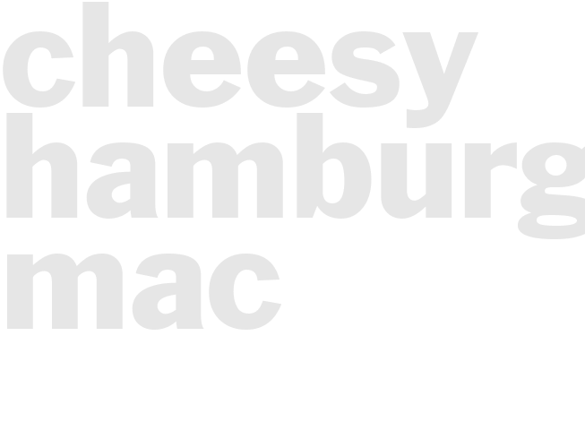 CHEESY HAMBURGER MAC