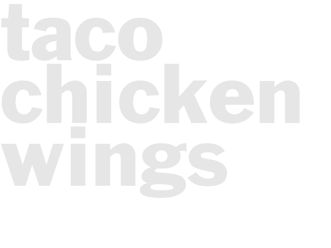 TACO CHICKEN WINGS
