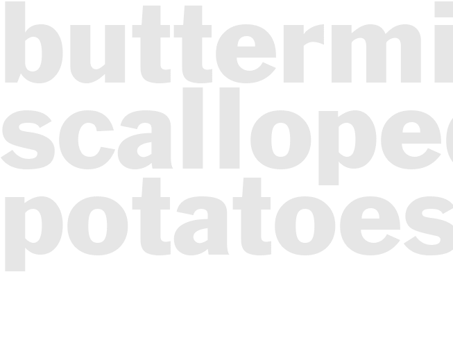 BUTTERMILK SCALLOPED POTATOES