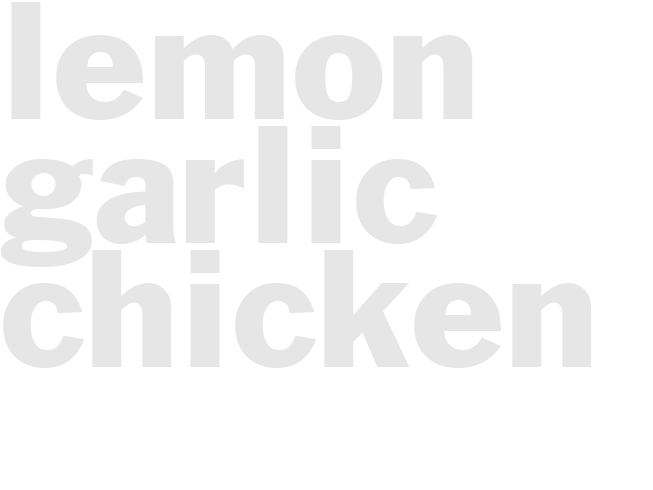 LEMON GARLIC CHICKEN