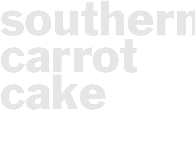 SOUTHERN CARROT CAKE