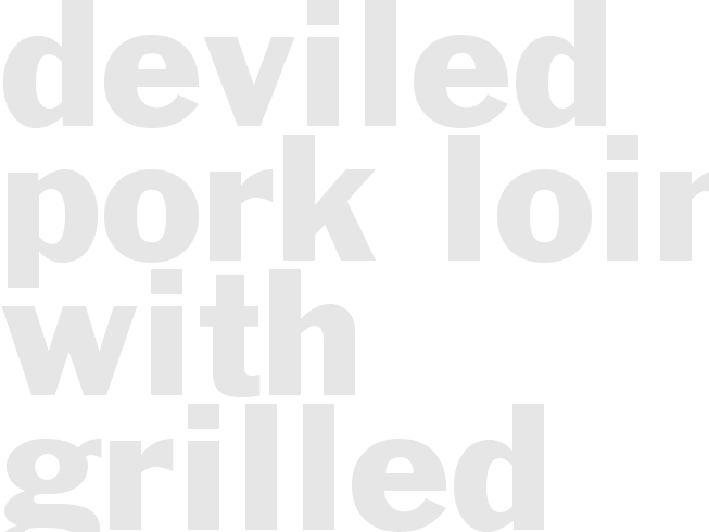 Deviled Pork Loin with Grilled Potatoes & Onions