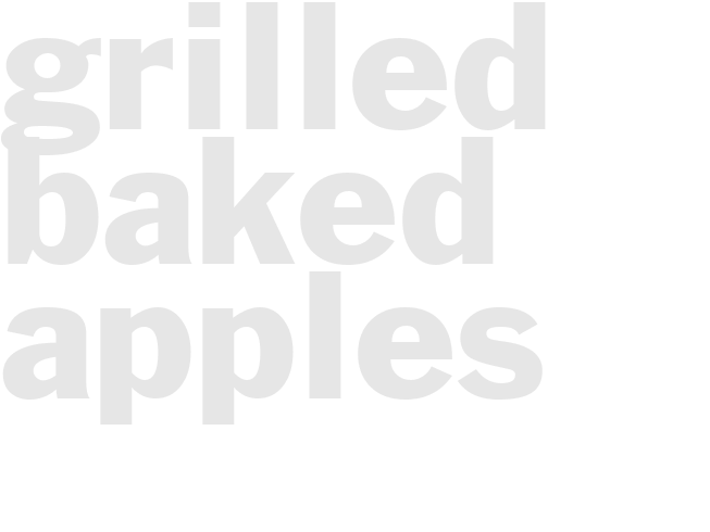 Grilled - BAKED APPLES