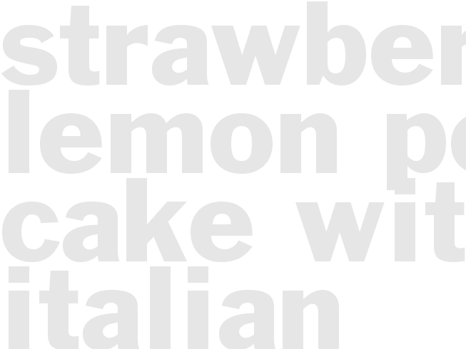 Strawberry-Lemon Poke Cake with Italian Meringue 
