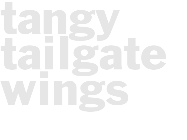 TANGY TAILGATE WINGS