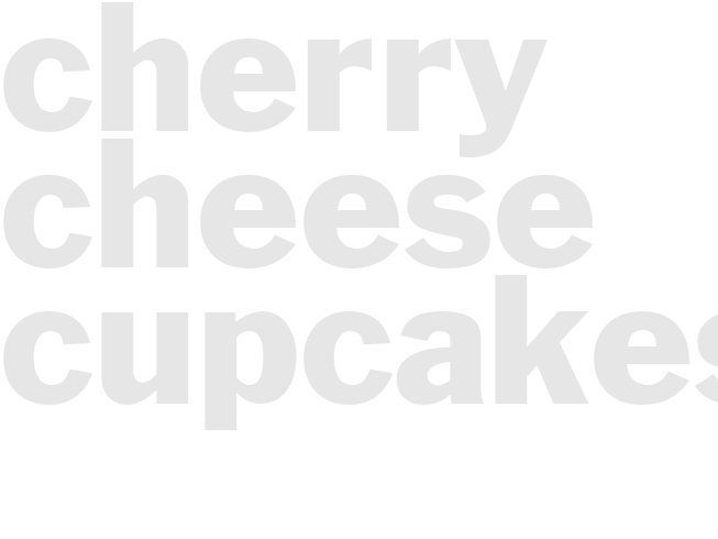CHERRY CHEESE CUPCAKES