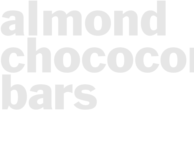 ALMOND CHOCOCONUT BARS