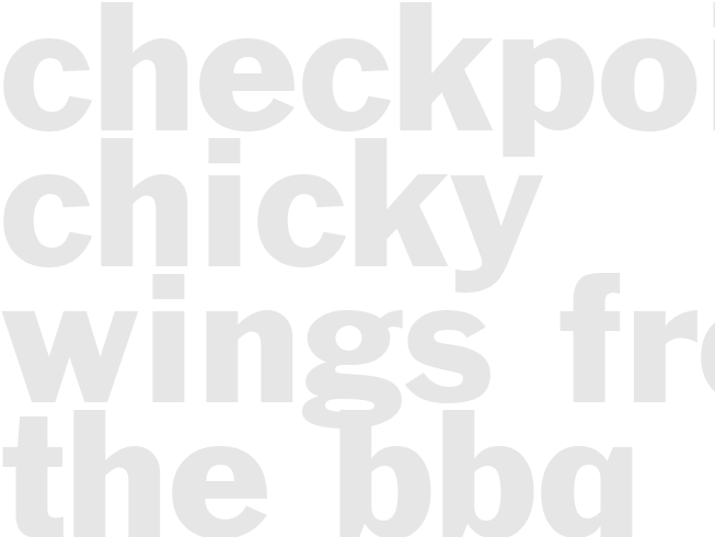 CHECKPOINT CHICKY WINGS from The BBQ Shack in Kansas