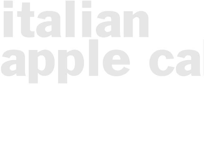 Italian Apple Cake