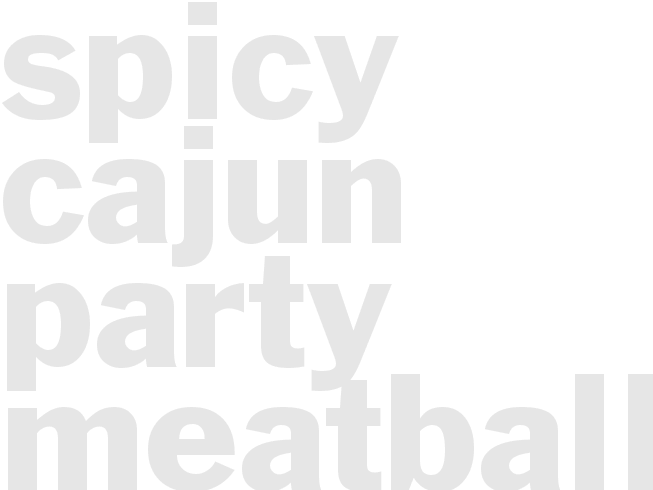 Spicy Cajun Party Meatballs