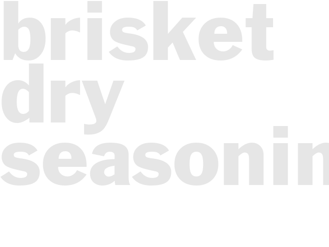 BRISKET DRY SEASONING
