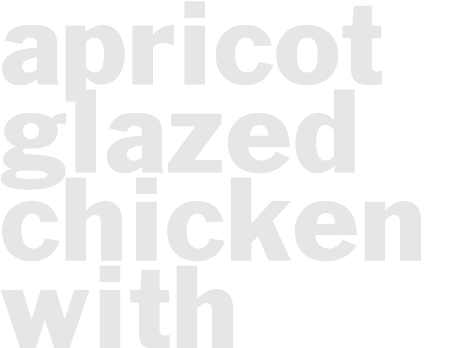 Apricot Glazed Chicken with Coucous