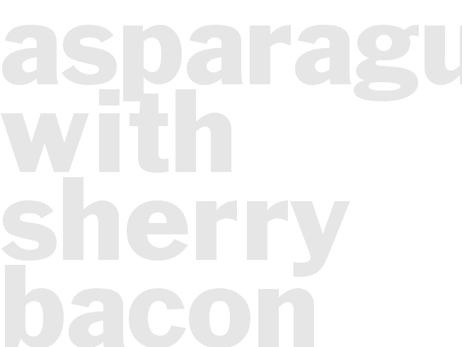 Asparagus with Sherry Bacon Vinaigrette - Weber Grill Restaurant
