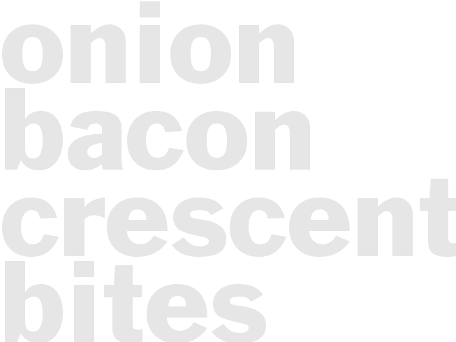 ONION-BACON CRESCENT BITES