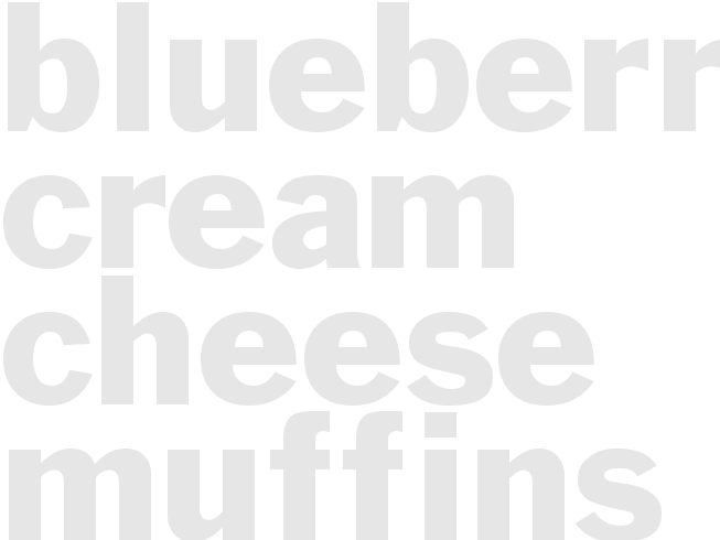 Blueberry Cream Cheese Muffins