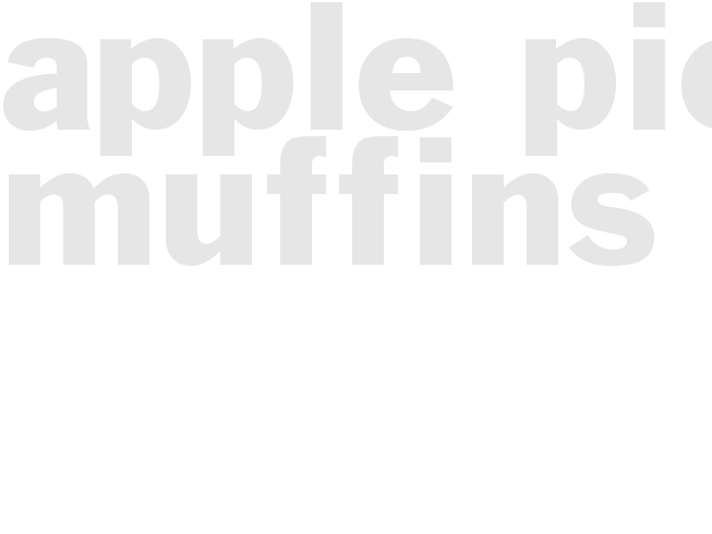 Apple Pie Muffins