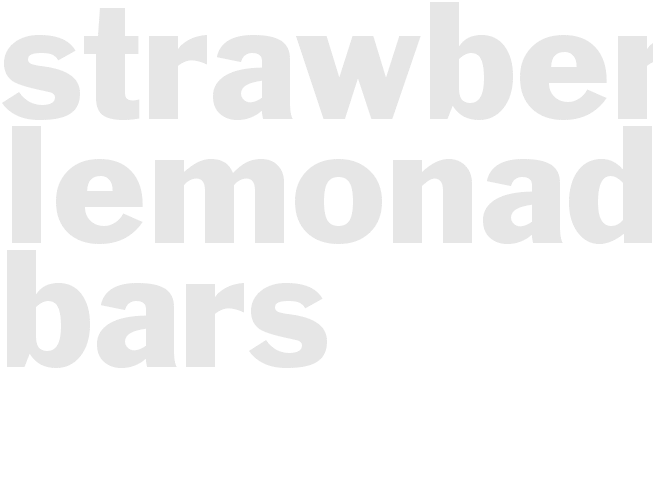 Strawberry Lemonade Bars