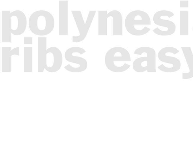 POLYNESIAN RIBS - EASY 