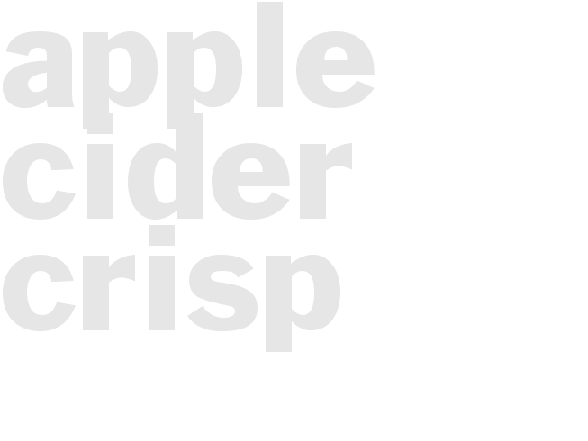 Apple Cider Crisp