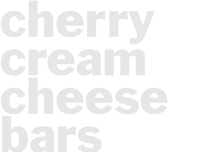 Cherry Cream Cheese Bars