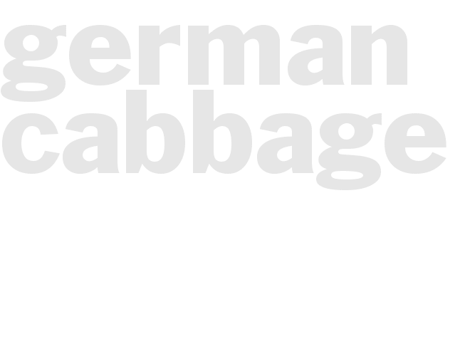 GERMAN CABBAGE