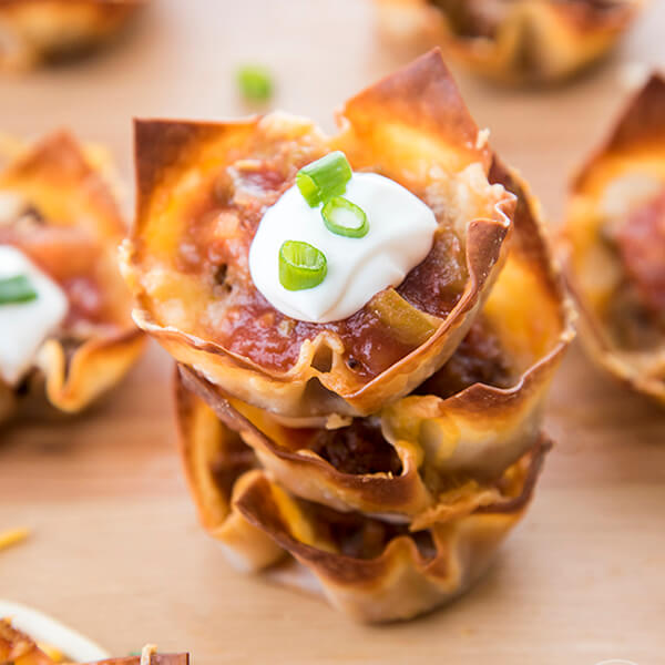 Wonton Taco Cups