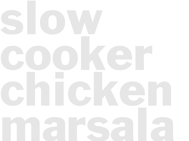 Slow-Cooker Chicken Marsala