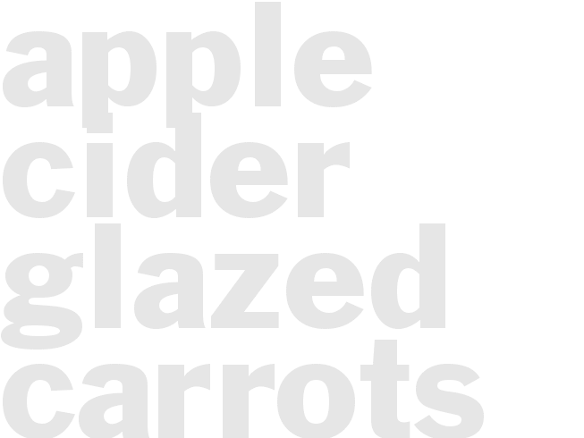 Apple Cider-Glazed Carrots