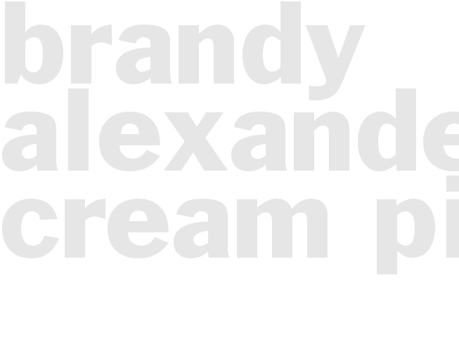 Brandy Alexander Cream Pie