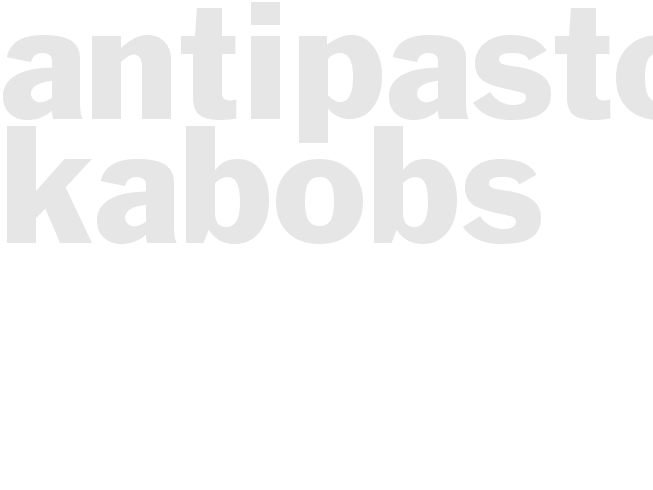 ANTIPASTO KABOBS