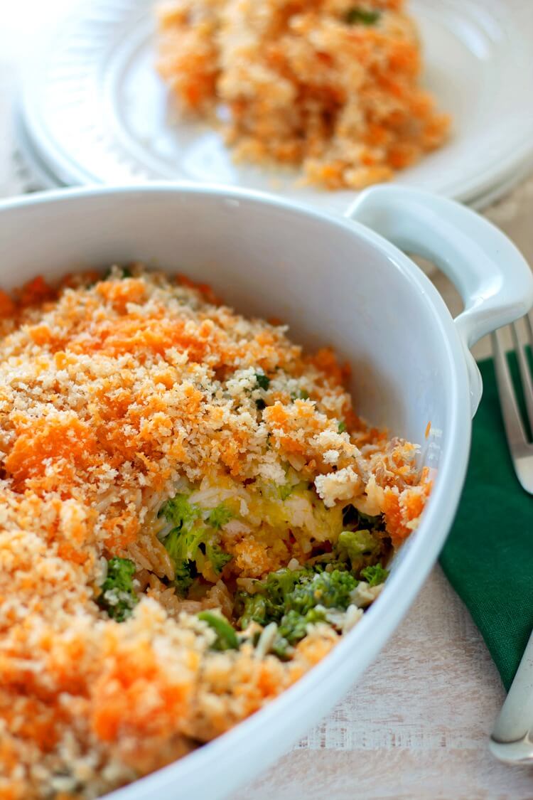Rotisserie Chicken Broccoli Rice Casserole