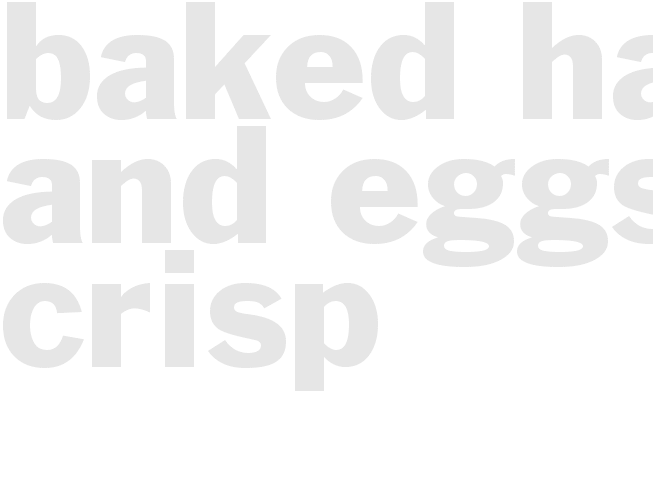 Baked Ham and Eggs Crisp