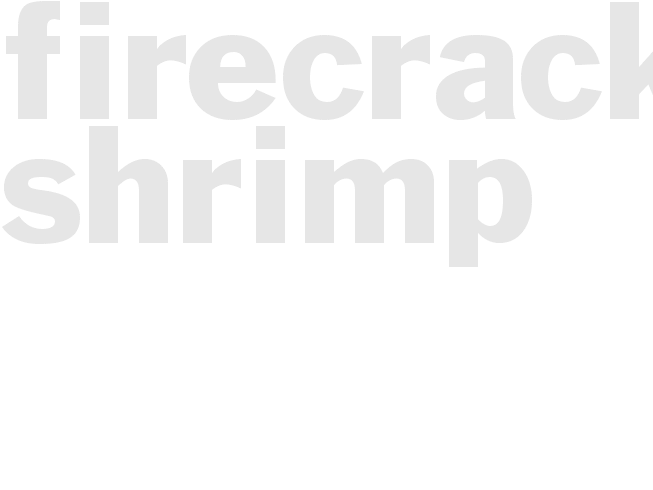 FIRECRACKER SHRIMP