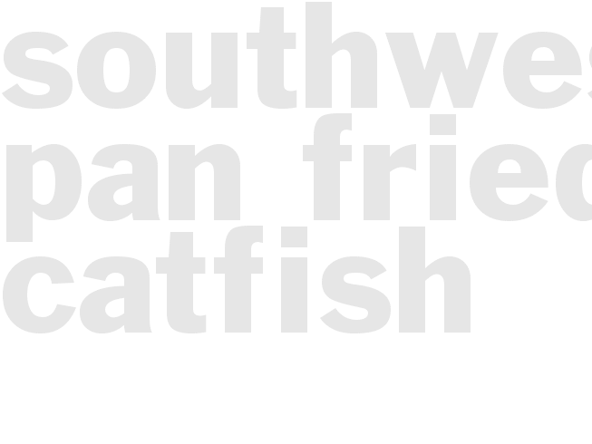 SOUTHWESTERN PAN FRIED CATFISH
