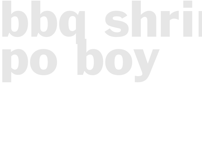 BBQ SHRIMP PO BOY