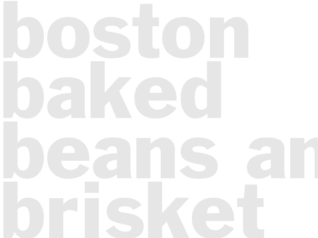 Boston baked beans and brisket Jewish style