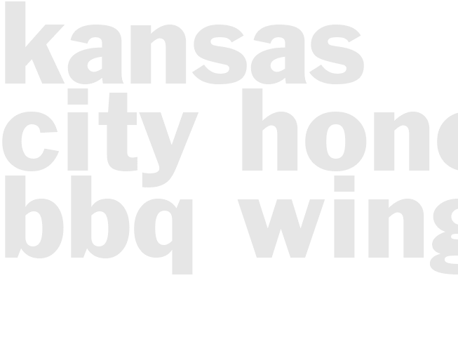 KANSAS CITY HONEY BBQ WINGS 
