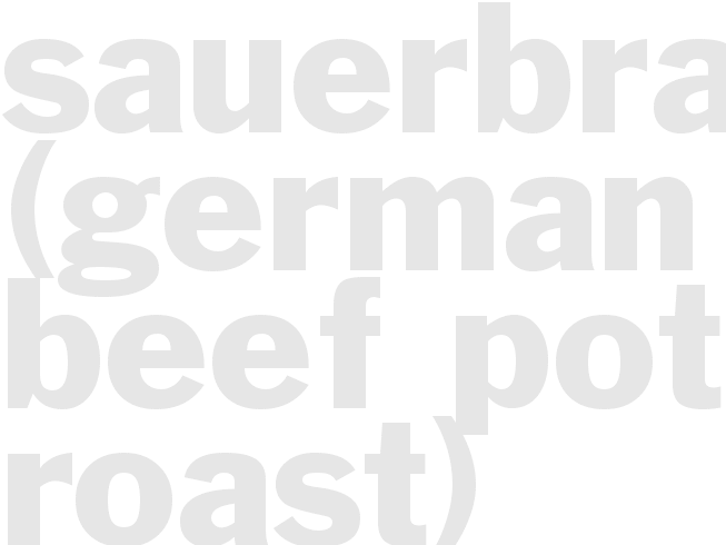 Sauerbraten (German Beef Pot Roast)