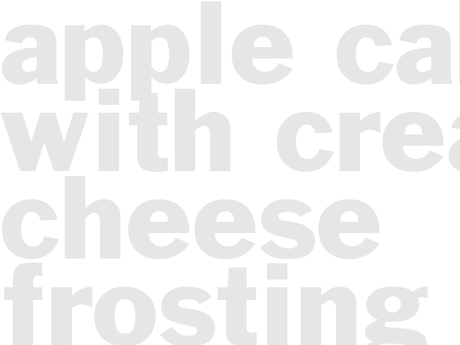 Apple Cake with Cream Cheese Frosting