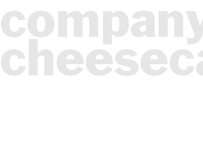 COMPANY CHEESECAKE 