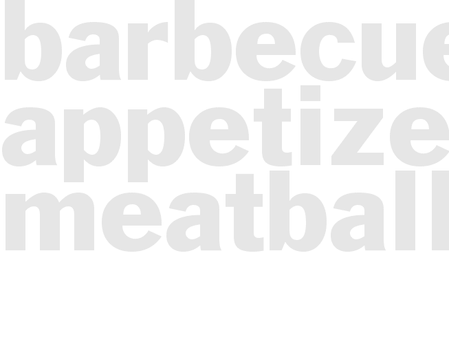 BARBECUED APPETIZER MEATBALL 