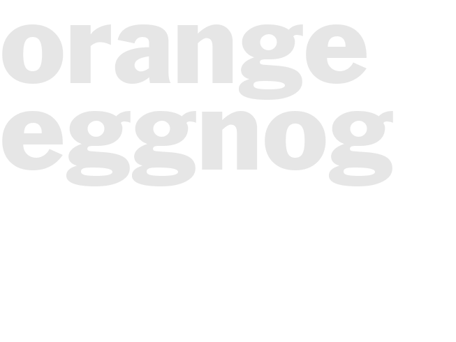 ORANGE EGGNOG 