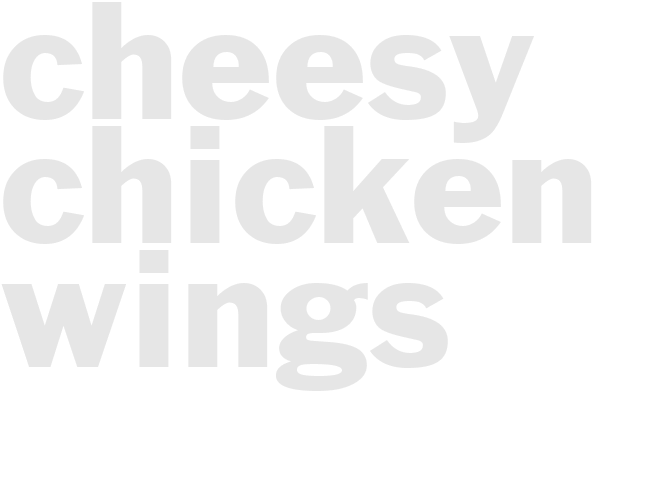 CHEESY CHICKEN WINGS