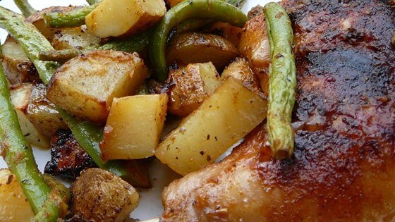 Greek Lemon Chicken and Potato Bake 